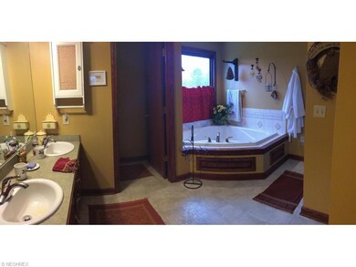 Master Bathroom has whirlpool tub and double sinks