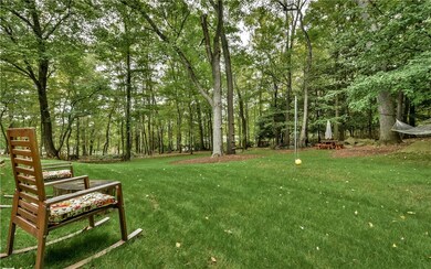 Picturesque back yard with space to relax and ente