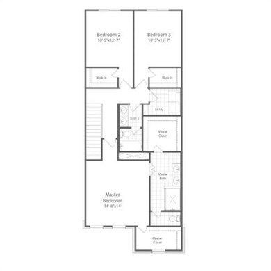 Crocket  1700Crocket Second Floor Plan