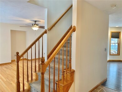 stair case at front entry
