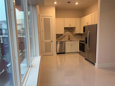 Living Area into Kitchen