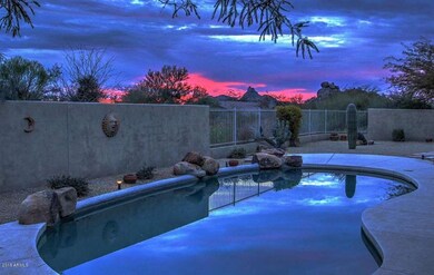 backyard sunset