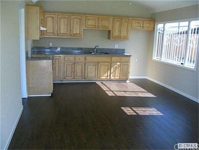 Large great room flows to kitchen