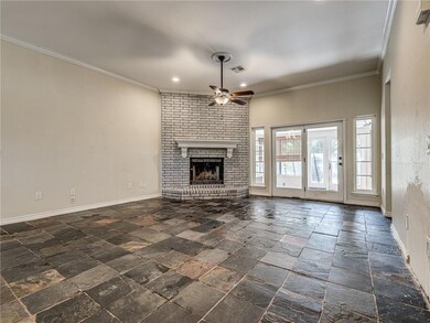 Wood burning fireplace, and Florida room with lots