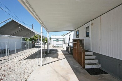 Entrance and covered patio