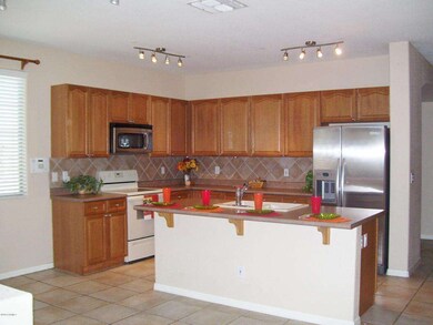 kitchen with island.