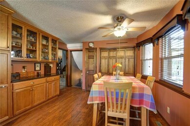 Pantry and laundry closet are located in the kitch