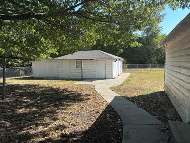 View of yard and storage