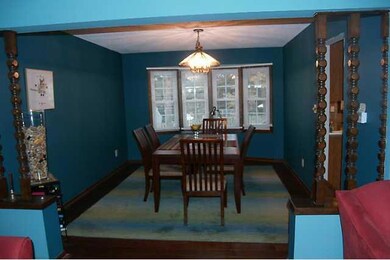Dining Room. Large bay window & Hardwood floors