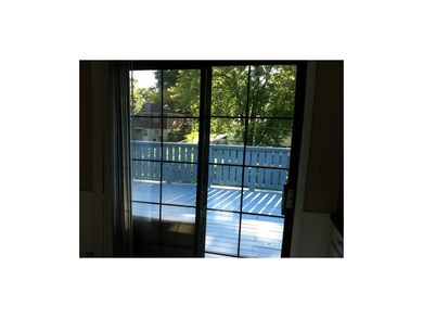 Huge deck just off the kitchen.
