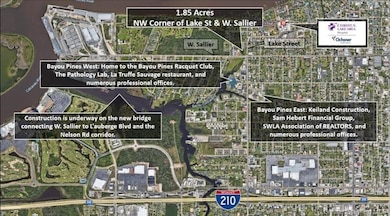 This image shows the proximity to the new bridge.