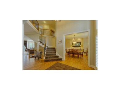 Open floor plan with the formal dining room steps 
