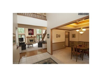 2 story foyer opens to dining room & into a beauti