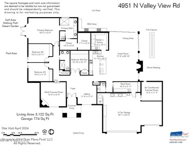 Floor Plan for 4951 N. Valley View