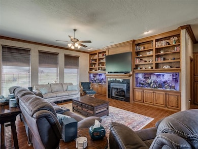 Custom cabinets designed for aquariums viewable from both sides (living room and bedroom)