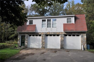 over size 3 car garage with finished 2nd level