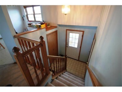 Entry foyer with coat closet.