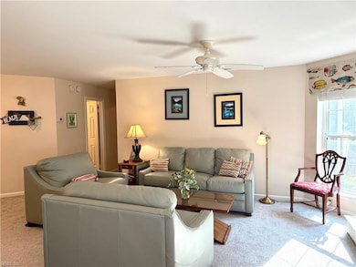Bright living room area
