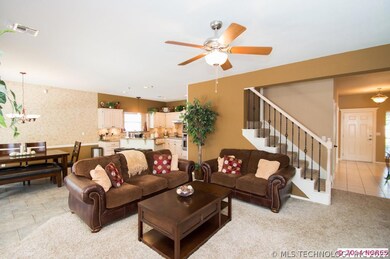 Straight off the entry is the open family room. St