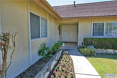 View of front walkway and front door.