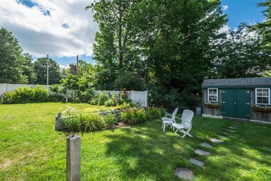 Privacy fence and garden shed