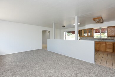 Family room and kitchen SE view