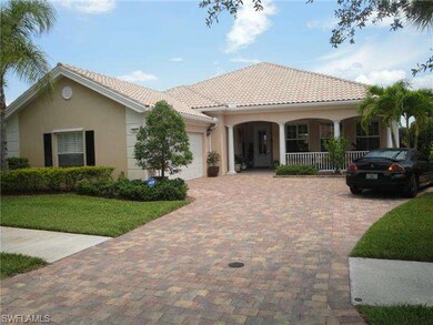 Great curb appeal with paver brick driveway