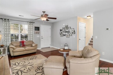 Super Cute Great Room with Wood Floors