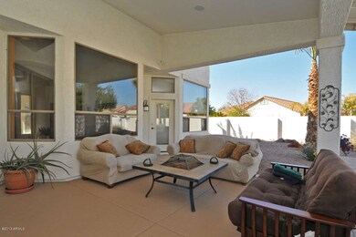 Relax on the covered patio with