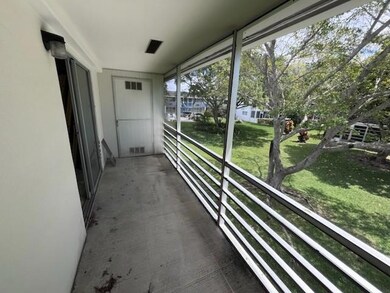 Nice view from screened balcony with extra storage