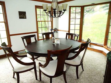 Dining Room. Dining room has brand new carpet & to