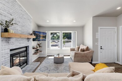 Wood burning fireplace