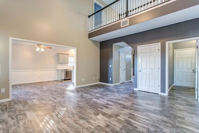 Beautiful and trending ceramic tile flooring, this room is open and airy.  