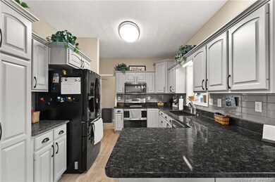 Plenty of cabinets and counterspace.