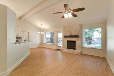 The high ceilings and open floorplan makes this ho