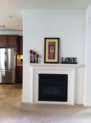 gas fireplace in living room