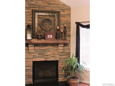 Real Stone To Ceiling Fireplace
