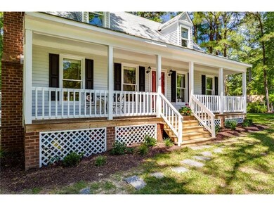 Peaceful country front porch.