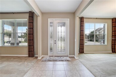 Leaded glass door bringing in light and beauty to your foyer.