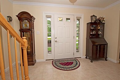 The large entryway is perfect for greeting your gu