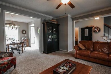 Great Room Looking into Entry Hall/stairs