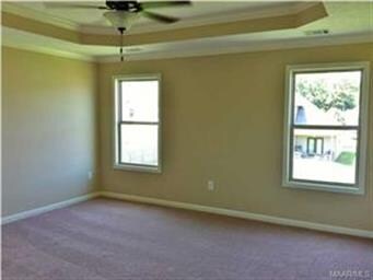 Master Bedroom is very large and features a boxed 