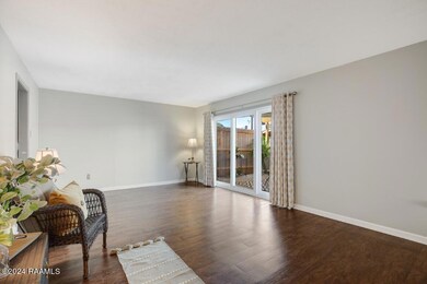 Living room off of patio