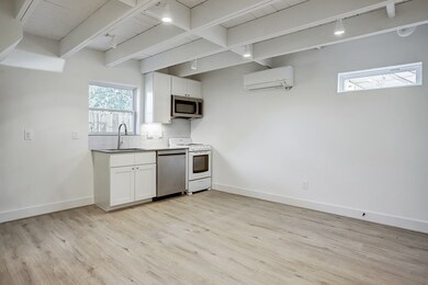 Downstairs living area and kitchen for the 1 bedro