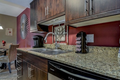 Kitchen with granite counter tops