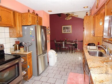 Kitchen with granite counter tops