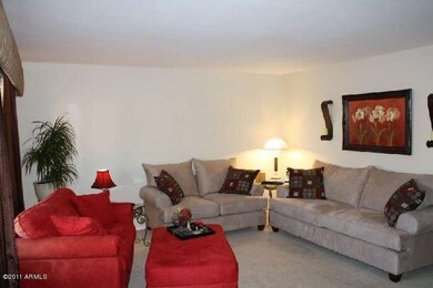 Living room from front door