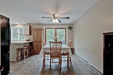 Dining area and back deck access