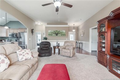 Open concept with tall ceilings