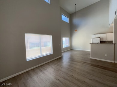 Large open living room with vaulted ceilings